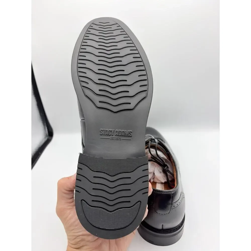 Stacy Adams Men’s Benson Plain Toe Oxford Dress Shoes Black Sz 10 M NWT